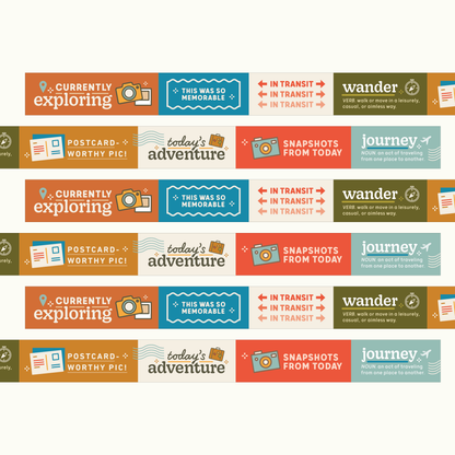 Everyday Explorers Co Washi Tape - Wander