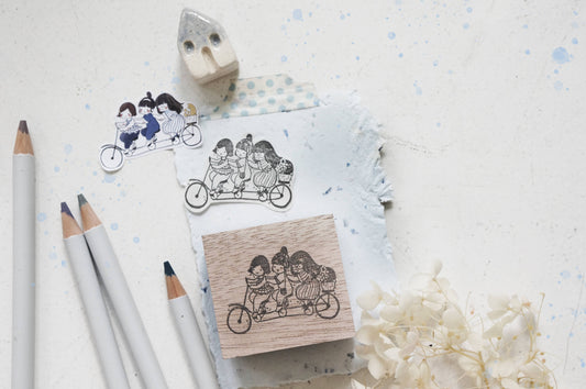 Black Milk Project Rubber Stamp | BFF Series: Bicycle