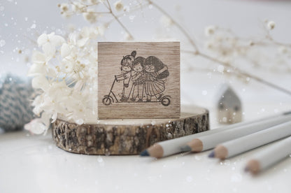 Black Milk Project Rubber Stamp | BFF Series: Scooter