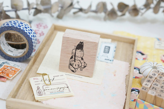 Black Milk Project Rubber Stamp - Cat Stack