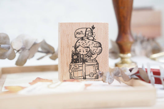 Black Milk Project Rubber Stamp - Delivery Girl