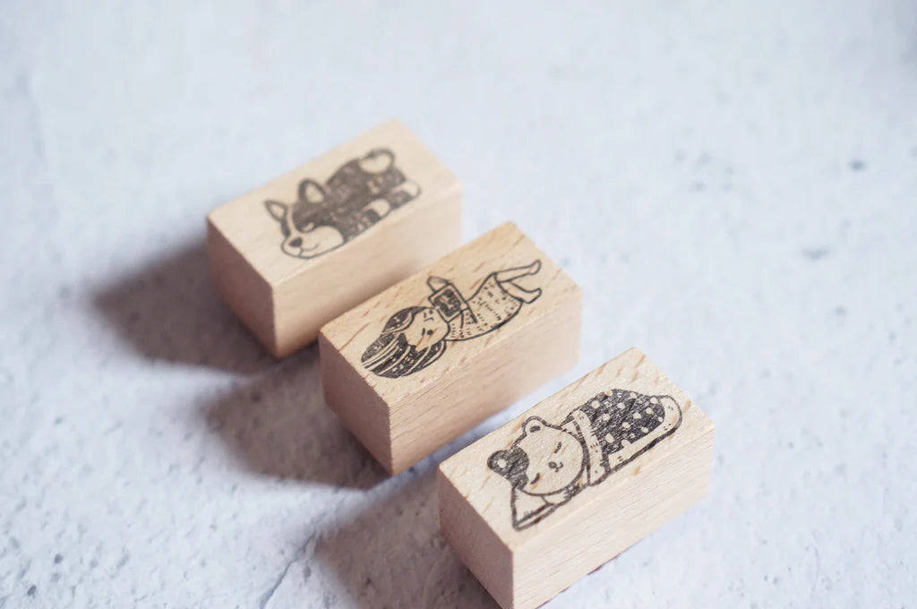 Black Milk Project Rubber Stamp - Engawa (Girl Reading)