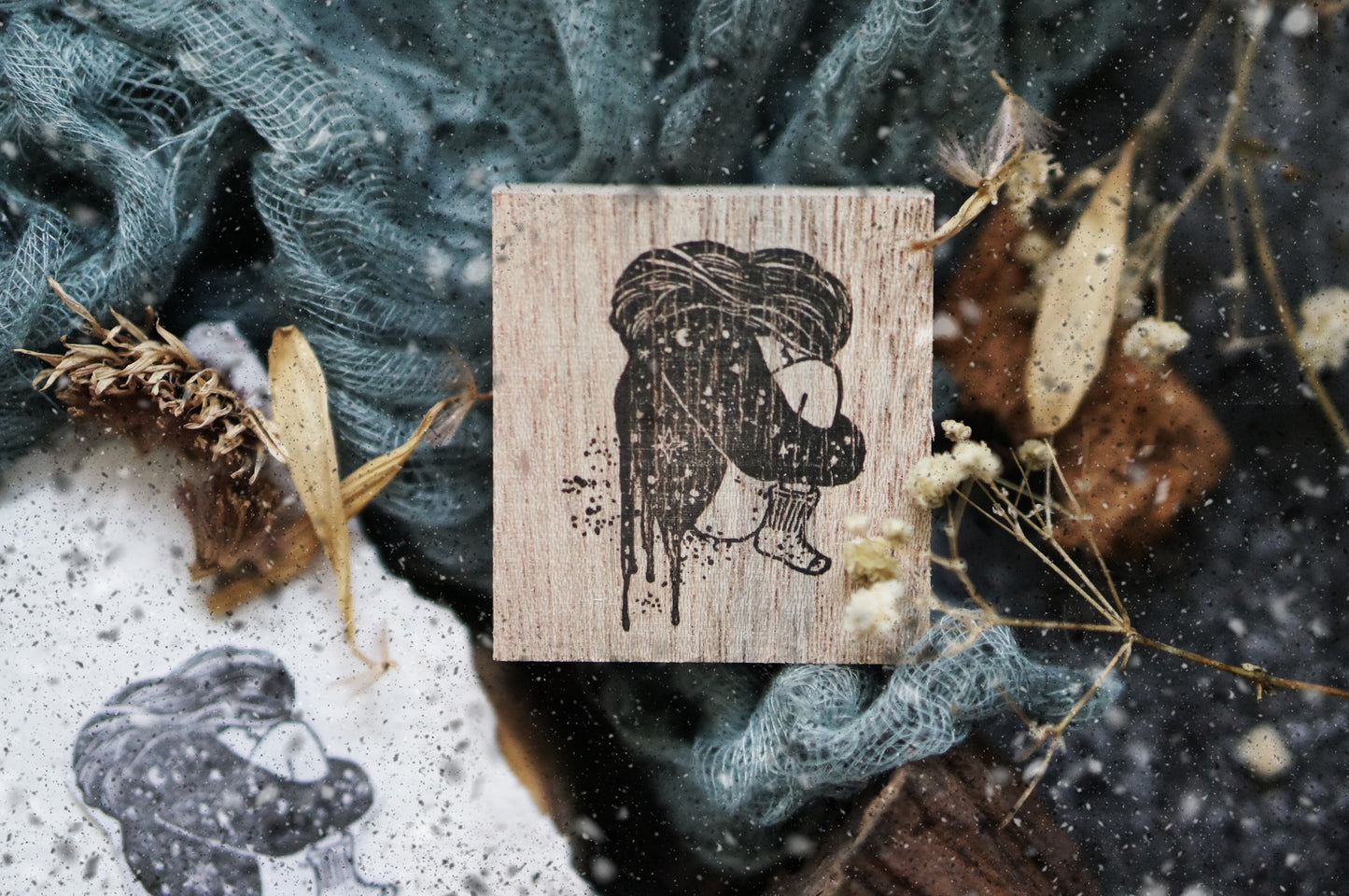 Black Milk Project Rubber Stamp | Melancholy Series: Cradle