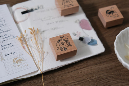 Eileen Tai Rubber Stamp | Beary Ordinary Days - Blow Hair