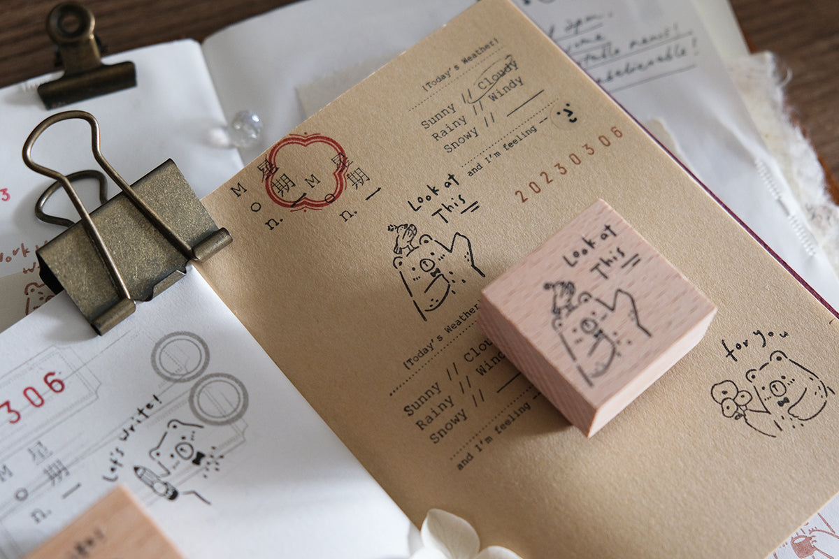 Eileen Tai Rubber Stamp | Beary Ordinary Days - Look At This