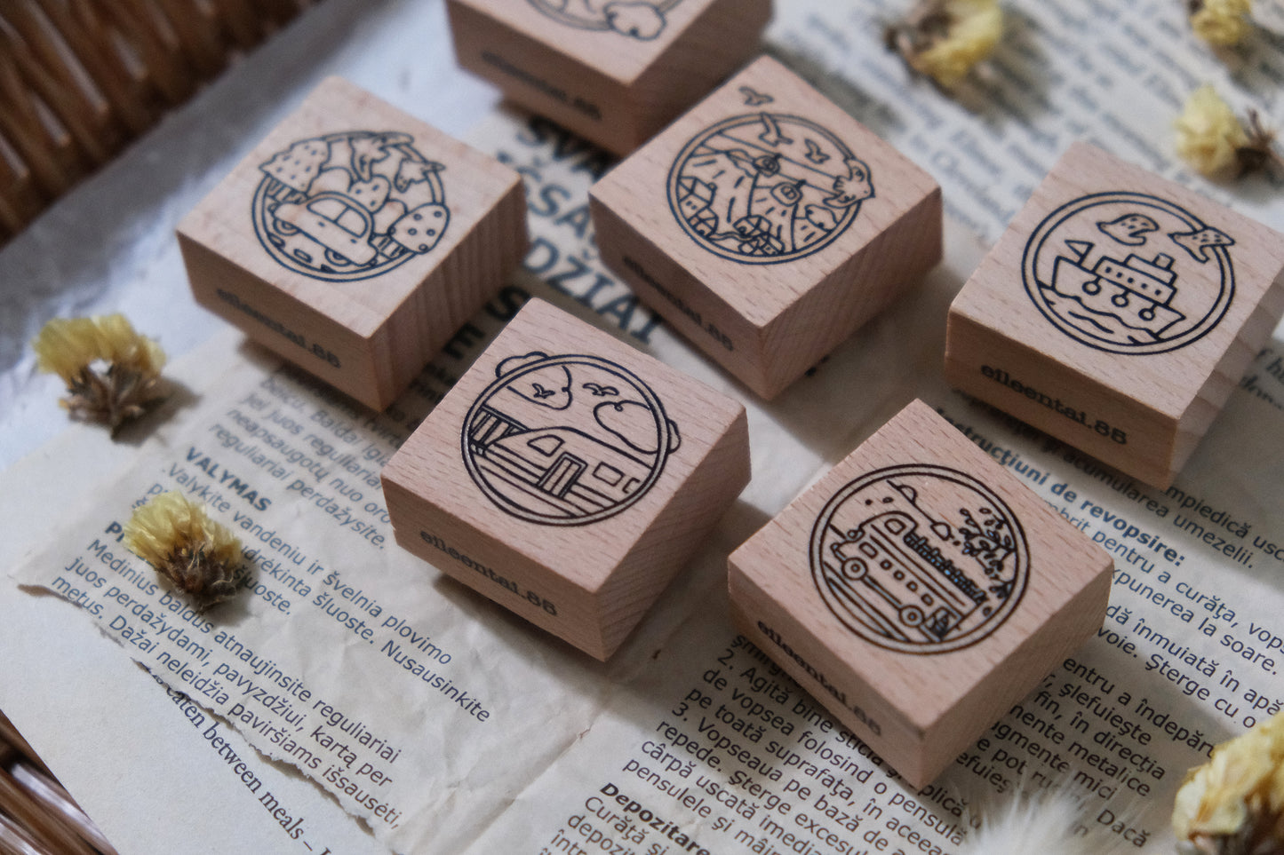 Eileen Tai Rubber Stamp | Let's Go! - Cable Car