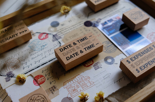 Eileen Tai Rubber Stamp | Travel Journaling Series - Date & Time