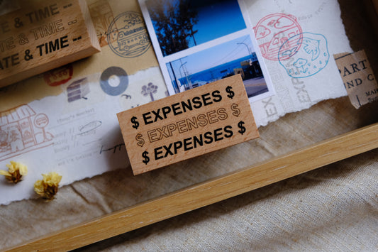 Eileen Tai Rubber Stamp | Travel Journaling Series - Expenses