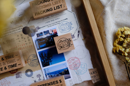 Eileen Tai Rubber Stamp | Travel Journaling Series - Mini Girl: Capturing Moments (Camera)