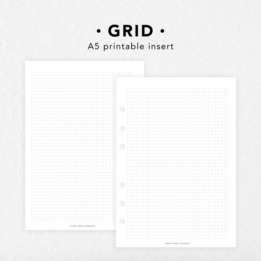 Printable Grid Inserts