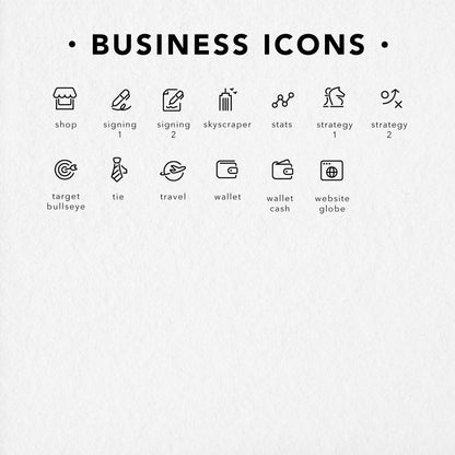 Business Icons stickers for your planner. Page 2