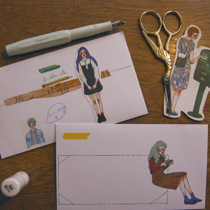 La Dolce Vita Sticker Set With Tin Box (Die Cut) - Stationery Girl