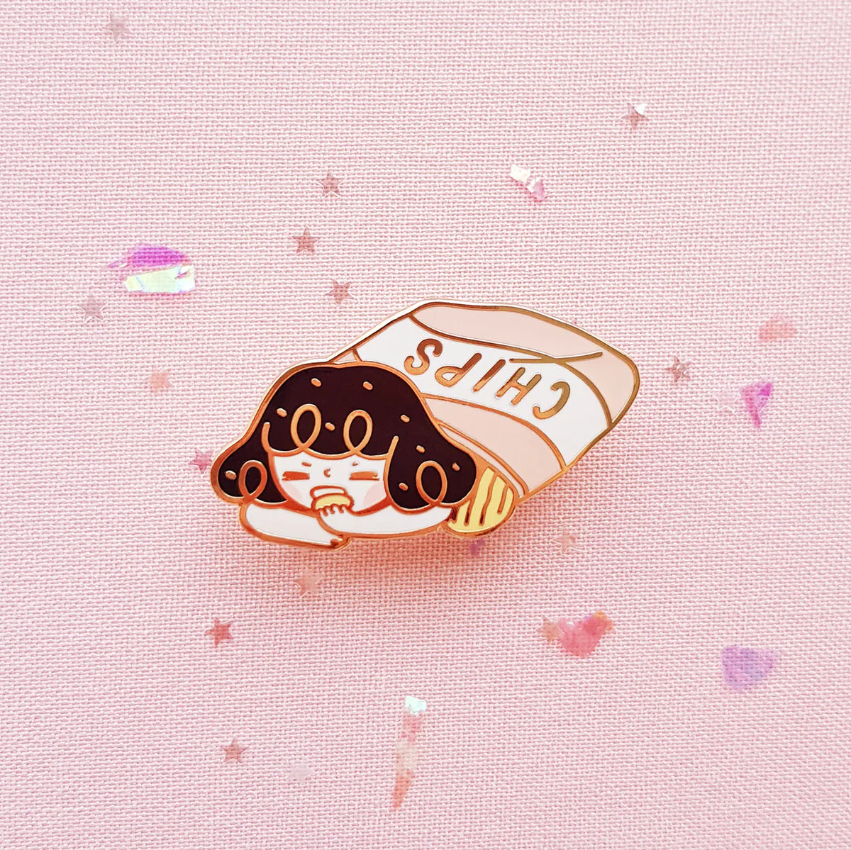 Lovesoup Enamel Pin - Chips