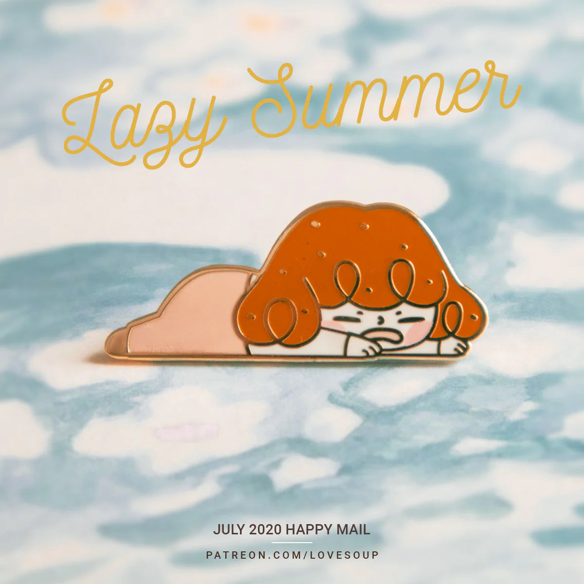 Lovesoup Enamel Pin - Lazy Summer