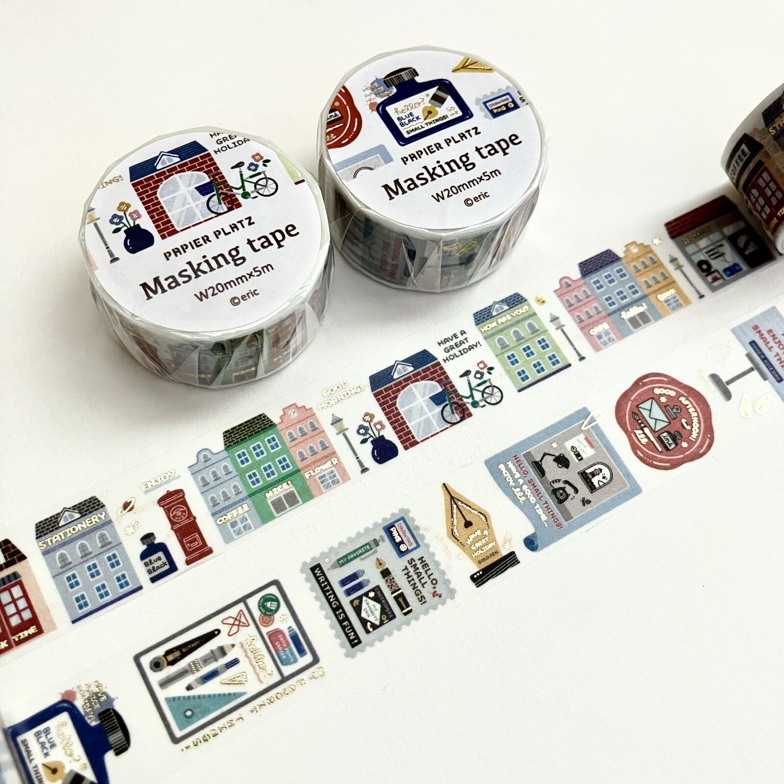 Papier Platz x Eric Small Things Washi Tape - Favourite Place, Writing Utensils