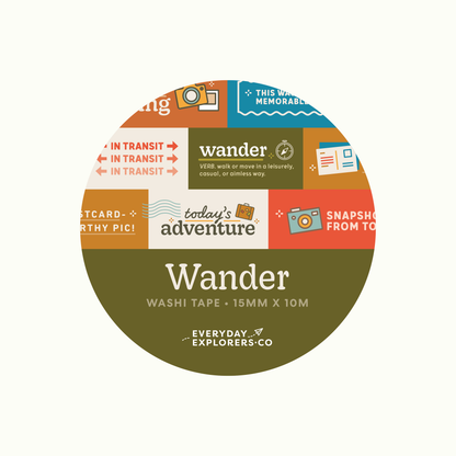 Everyday Explorers Co Washi Tape - Wander