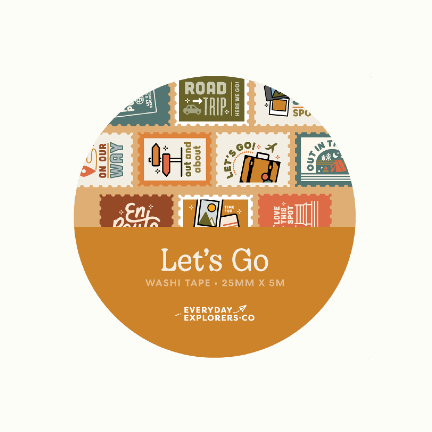 Everyday Explorers Co Washi Tape - Let's Go!